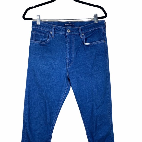 Made and crafted Levi Silver High Skinny Medium Wash Jeans Raw Hem sz 30 - Picture 2 of 8